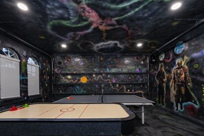 Air hockey and ping pong tables