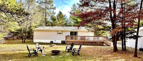 Backyard and Firepit