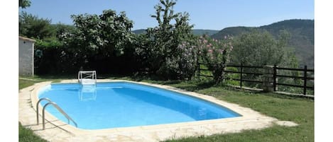 Bienvenu à la piscine : farniente.... au soleil ou à l'ombre du saule pleureur