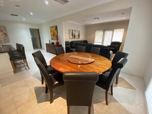 8 Seater Round Table with Lazy Susan