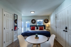 This view shows the beds together to make a king sized bed.