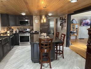 Newly renovated kitchen with everything you need for creating that special meal.