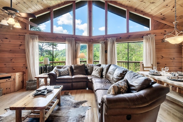 Family room with a beautiful view!