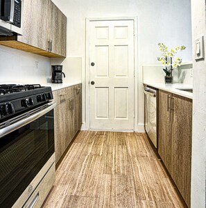 Modern kitchen area..