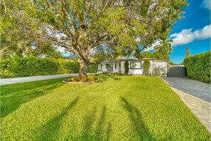 Front yard; south driveway