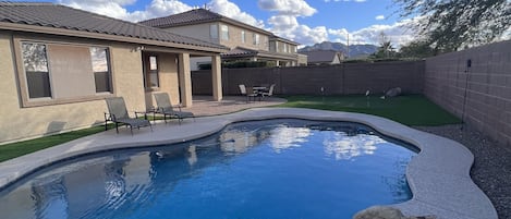 Backyard and Pool