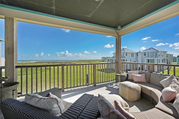 Relax after a beach day with more beach views.