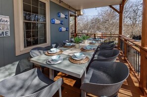 Spacious outdoor seating to BBQ or have your favorite drink 