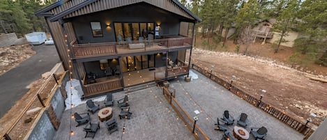 Your patio is the upper side. A view of your groups space from above