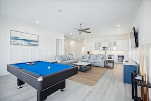 Enjoy a game of pool in the evenings. 