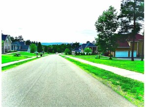 View of the road leading up to the home 
