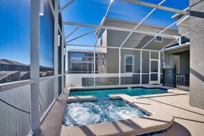 Amazing Pool Area of the Townhouse in Davenport Florida - Outdoor pool gives you a sense of privacy and tranquility - Dive into a refreshing poolside escape