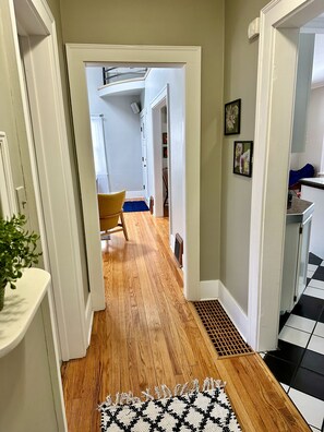 Main Floor Hallway to Stairs for upstairs Loft and Main Floor Bedrooms