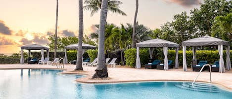 Relax and let your cares drift away at the Oasis Cay pool area reserved for guests 21 years of age and older.