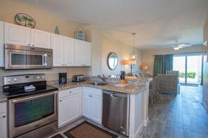 Our kitchen is fully equipped. A coffee maker is included!