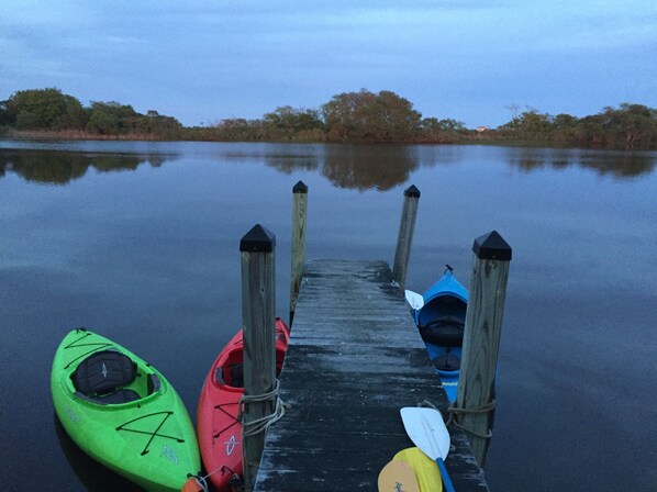 Private dock at the end of the street