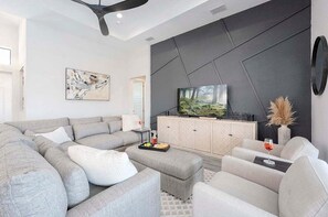 Living Room with Comfy Couch and Relaxing Chairs