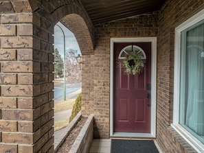 Front entrance with smart lock