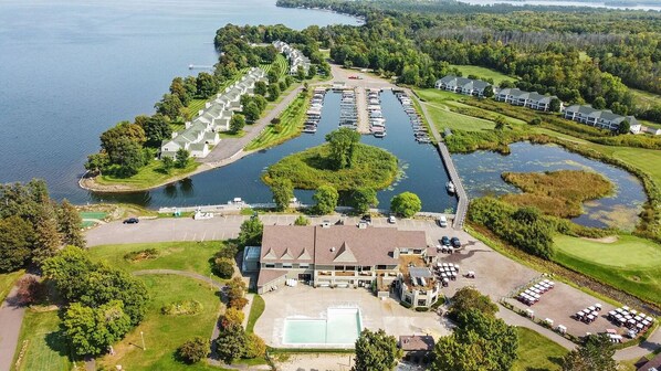 On beautiful Mille Lacs Lake in IzatysGolf Resort on the peninsula.
