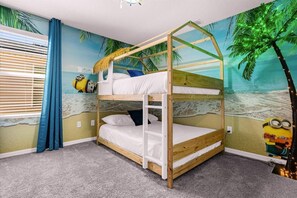 Minions Tropical Themed Room with Bunk-bed