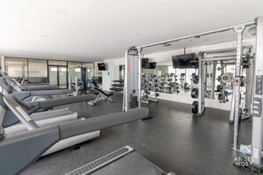 A fitness room so you don't miss your daily workout