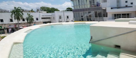 Cool off in the refreshing rooftop pool