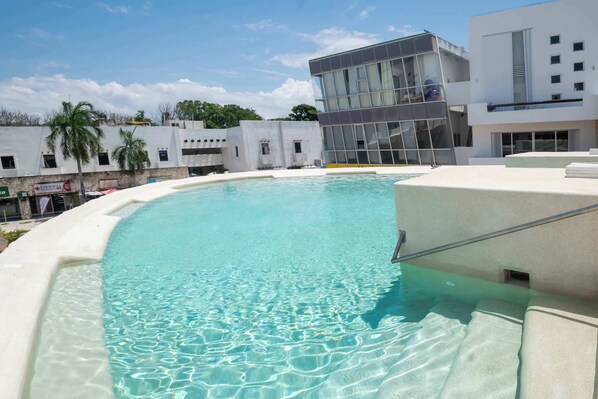 Cool off in the refreshing rooftop pool