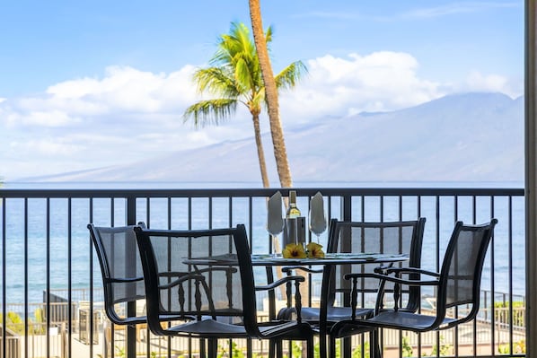 Celebrate from your ocean view private lanai