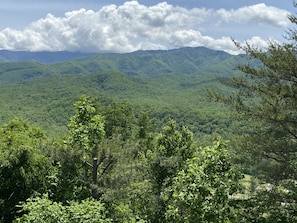 Beautiful view of mountains from back porch - Beautiful view of mountains from back porch