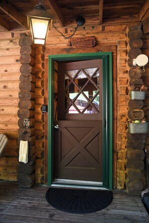 Entryway. Dutch door to keep you little one safe.