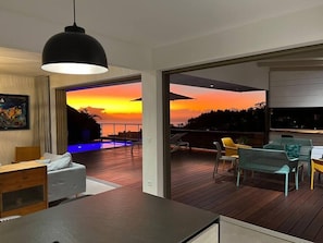 Sunset from the living room