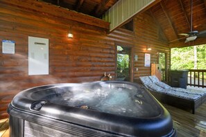 Heart shaped hot tub for 2