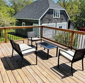 Front deck looking out to the water views