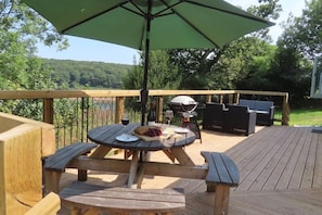 Overlook your private garden, and a 1 minute walk to Wimbleball Lake.