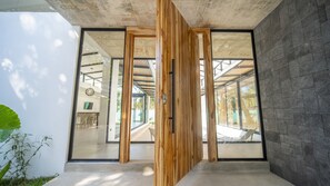Elegant, expansive front door