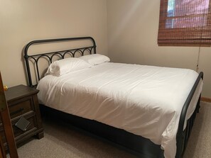 Queen bed, nightstand, dresser