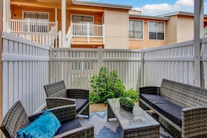 Private patio for enjoying the sea air!