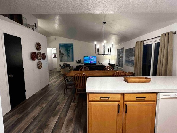 Kitchen looking into great room