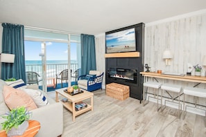 Living room and views