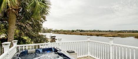 Hot Tub Overlooking the River (shared)