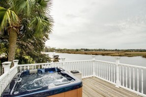 Hot Tub Overlooking the River (shared)