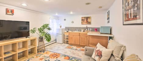 Island Park Vacation Rental | 1BR | 1BA | 1,000 Sq Ft | Steps Required to Enter