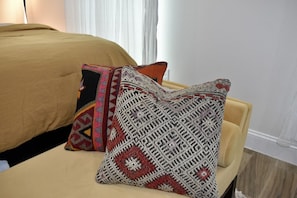 Comfy bench in bedroom