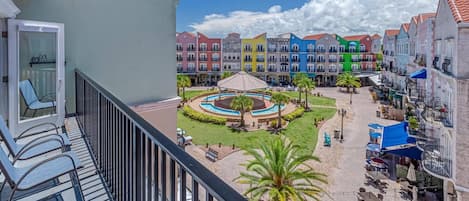 View Of The Courtyard From The Shared Balcony