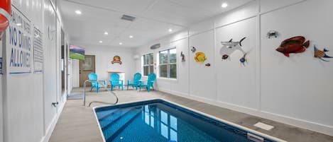 Private indoor, year-round, heated pool