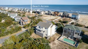 Just 387 feet to the beach access! 