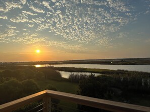 Beautiful sunset view from the back deck