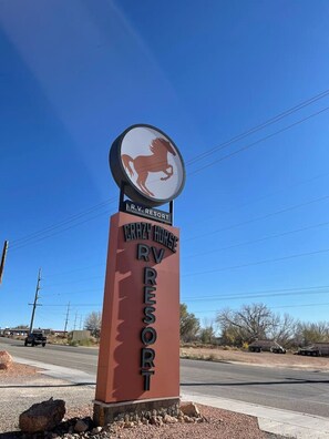 Crazy Horse RV Resort Entrance Sign