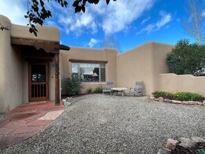 Enjoy your morning coffee within the fenced courtyard