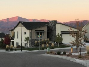 Pikes Peak in the background at sunrise